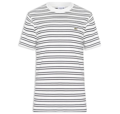 Camiseta Masculina Classic Fit Listrada - Off White