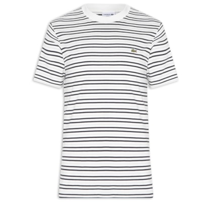 Camiseta Masculina Classic Fit Listrada - Off White