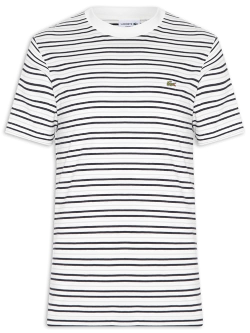 Camiseta Masculina Classic Fit Listrada - Off White