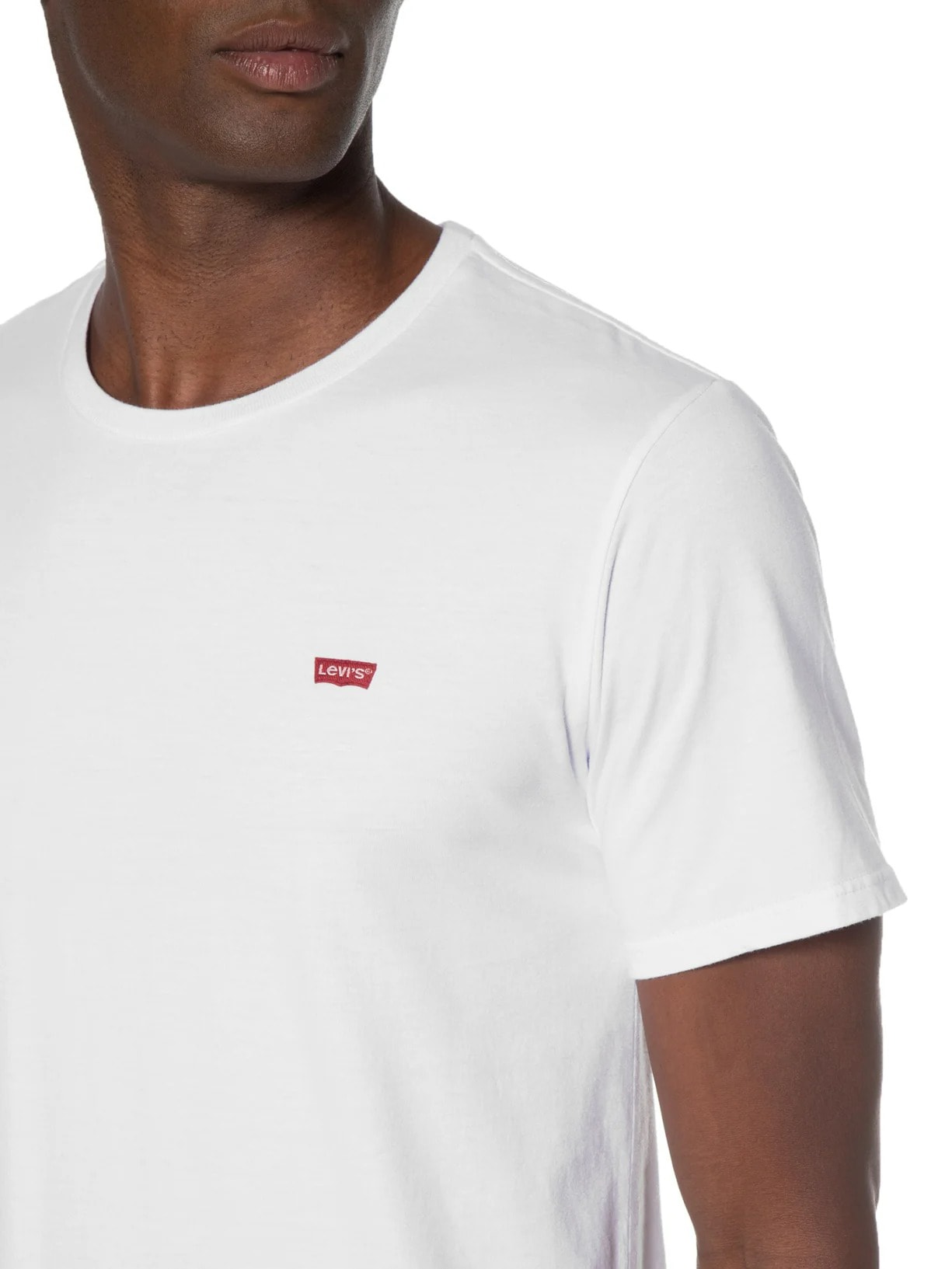 Camiseta Masculina Classic Fit Manga Curta Original Housemark Com Logo Branco Levi's