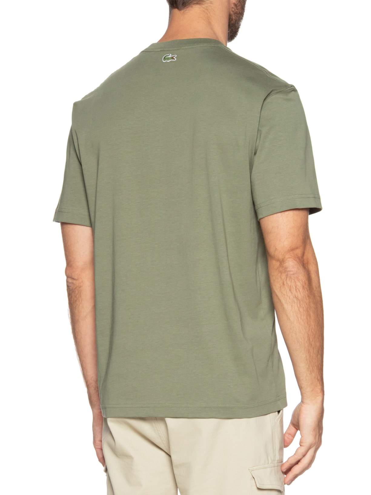 Camiseta Masculina Classic Fit Midweight Verde Lacoste