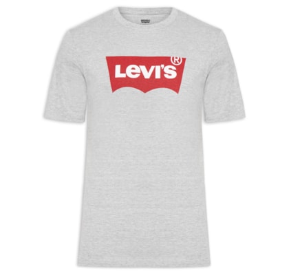 Camiseta Masculina Classic Graphic Set-in Logo - Cinza