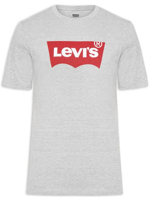 Camiseta Masculina Classic Graphic Set-in Logo - Cinza