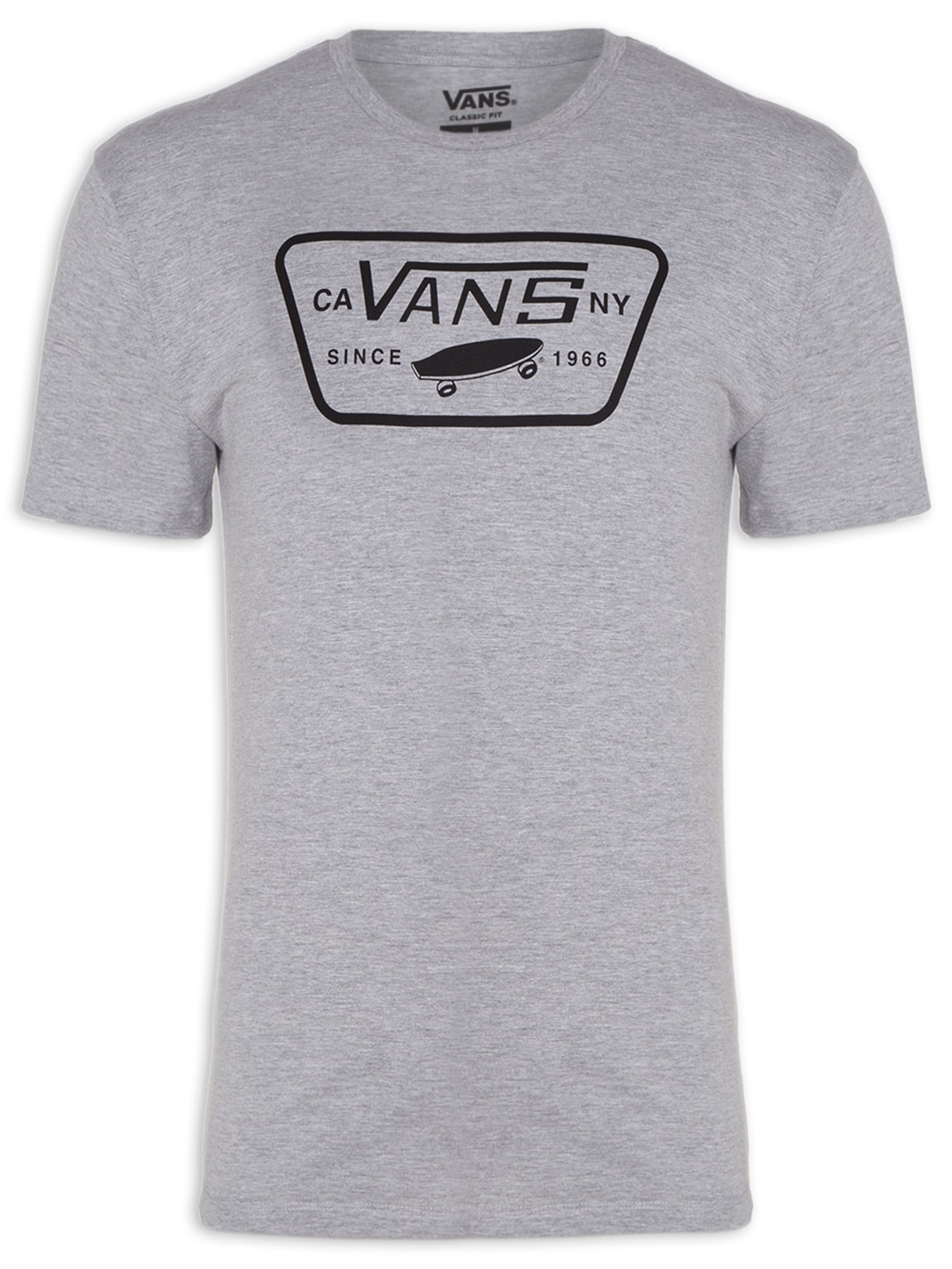 Camiseta Masculina Classic Manga Curta Full Patch - Cinza