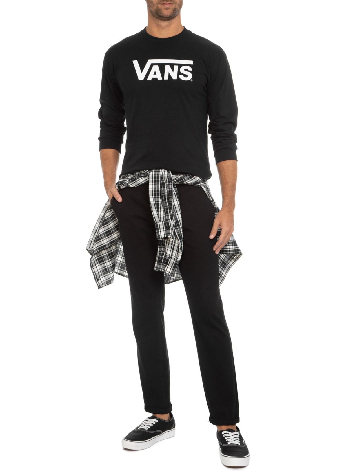 Vans Camiseta Masculina Classic Preto