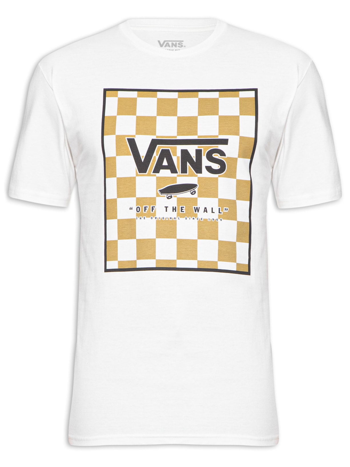 Camiseta Masculina Classic Print Box - Branco