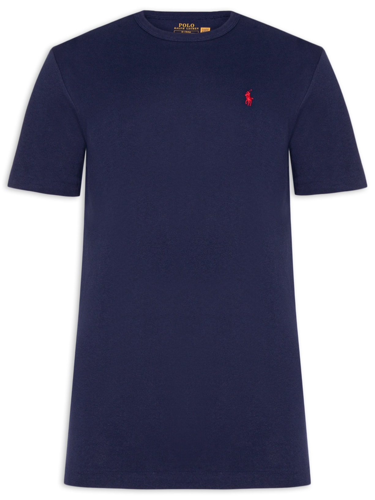 Camiseta Masculina Classic Slim Crewneck Jersey Azul Polo Ralph Lauren