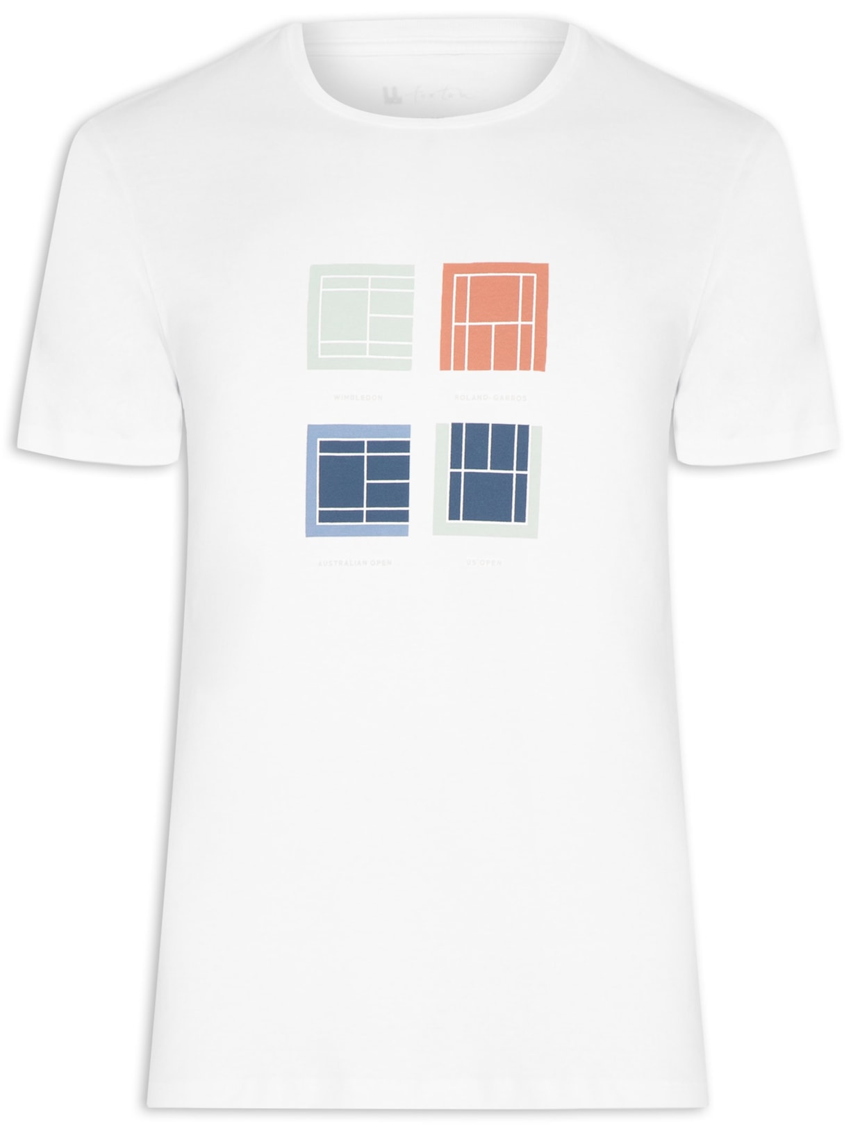 Camiseta Masculina Classic Tennis - Branco