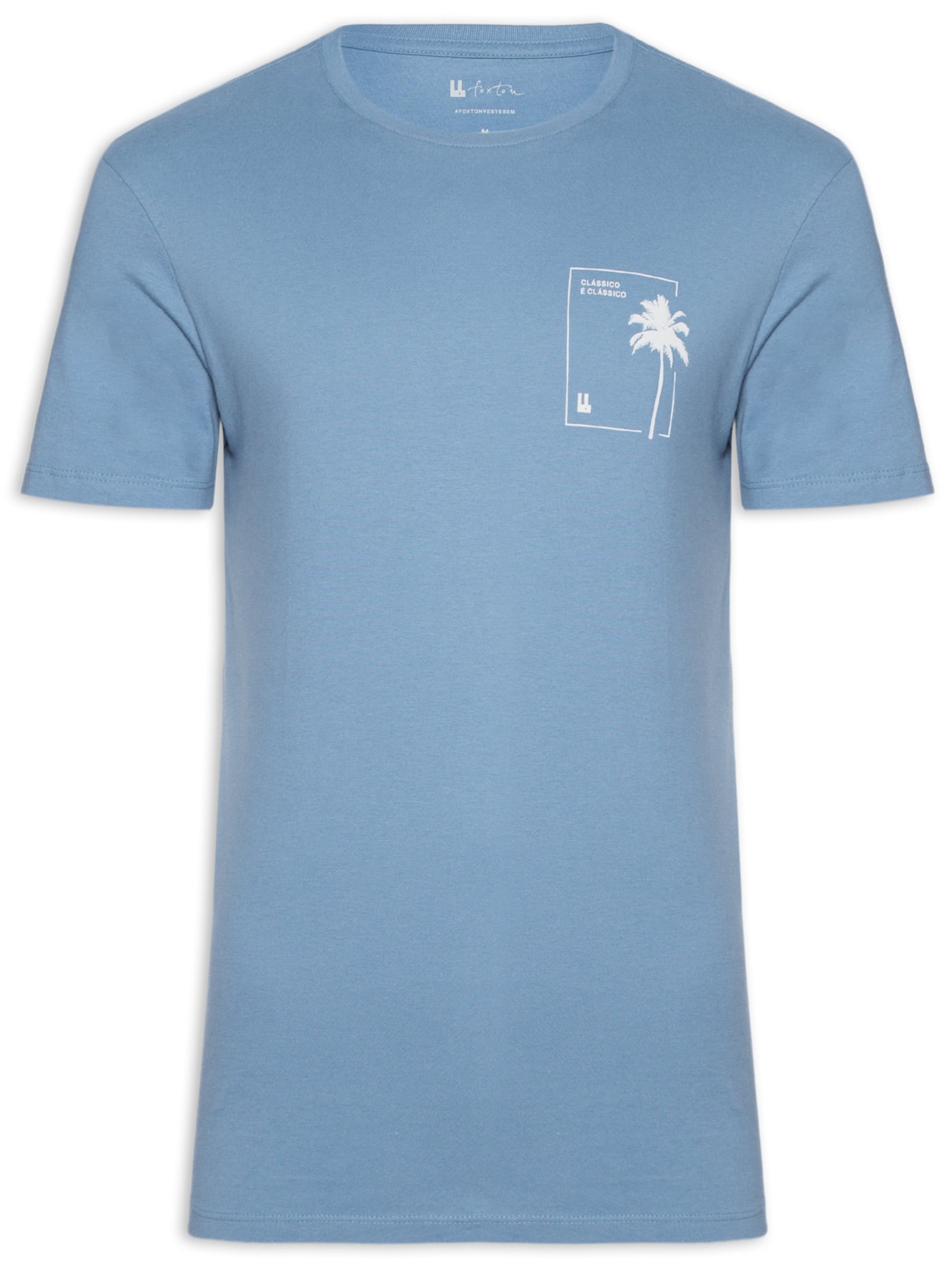 Camiseta Masculina Clássico Tropical - Azul