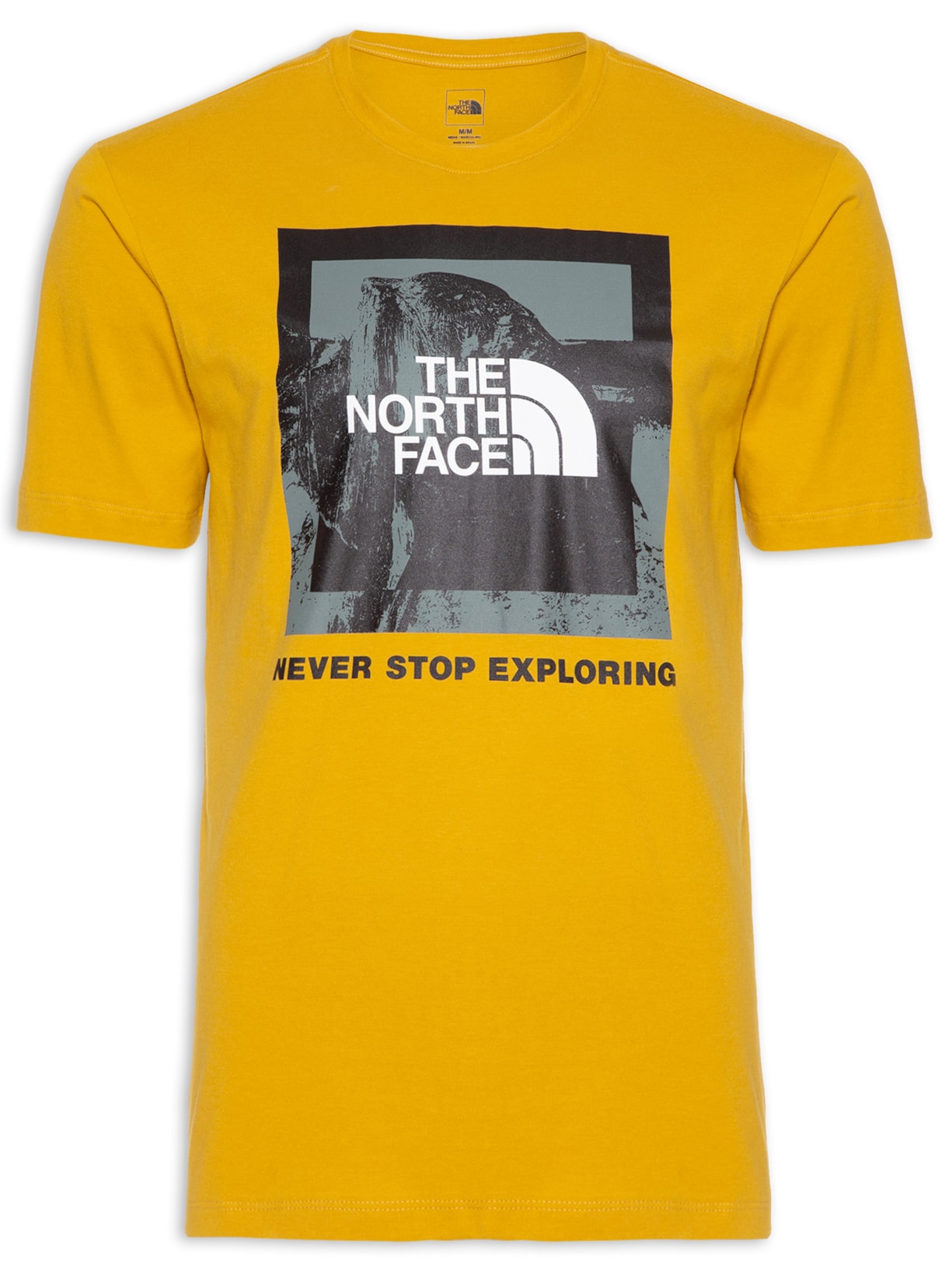 Camiseta Masculina Climb Graphic - Amarelo