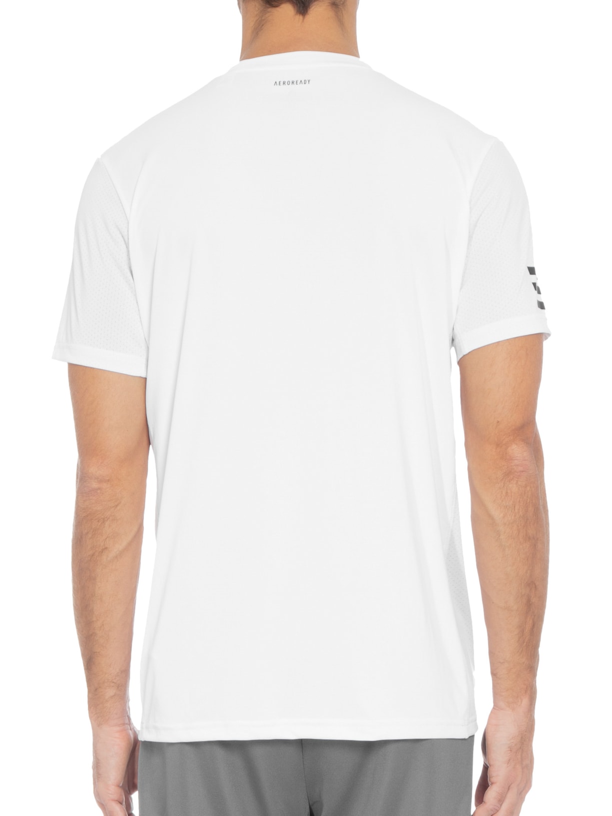 Camiseta Masculina Club 3 Listras Branco Adidas