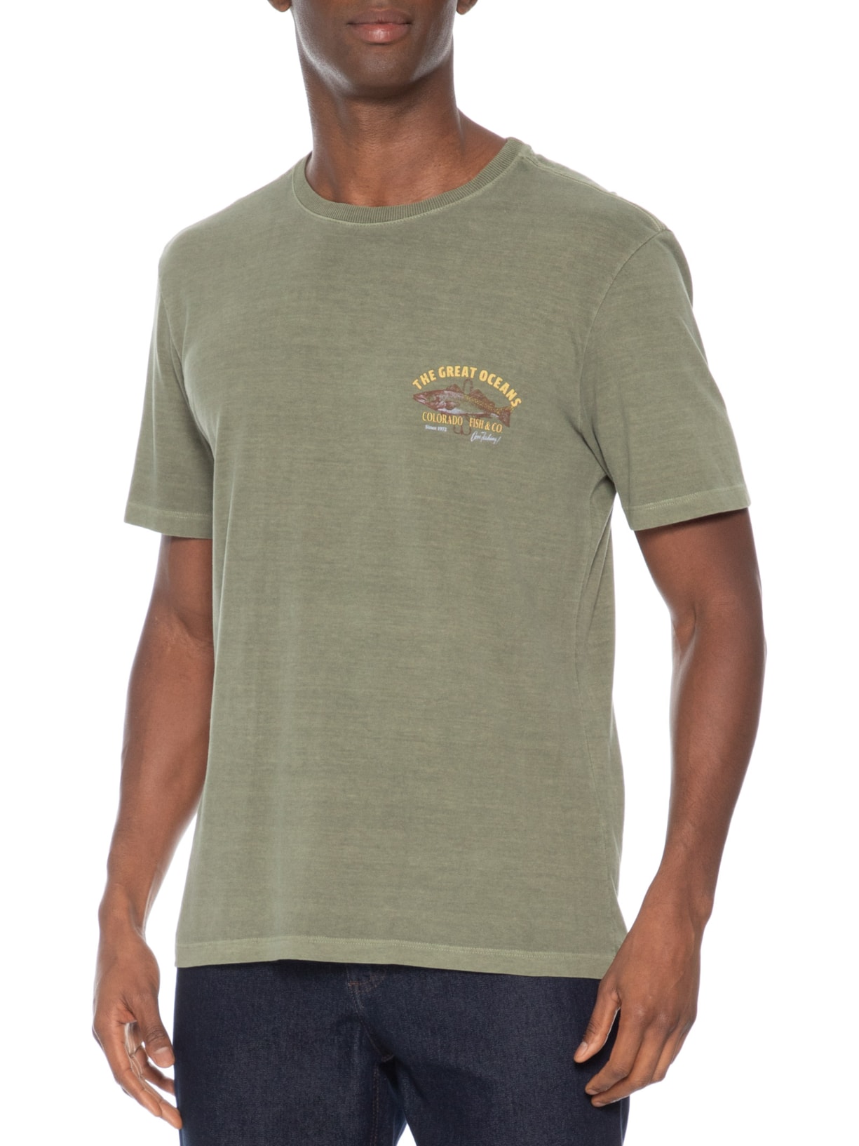 Camiseta Masculina Clube de Pesca Verde Zapalla