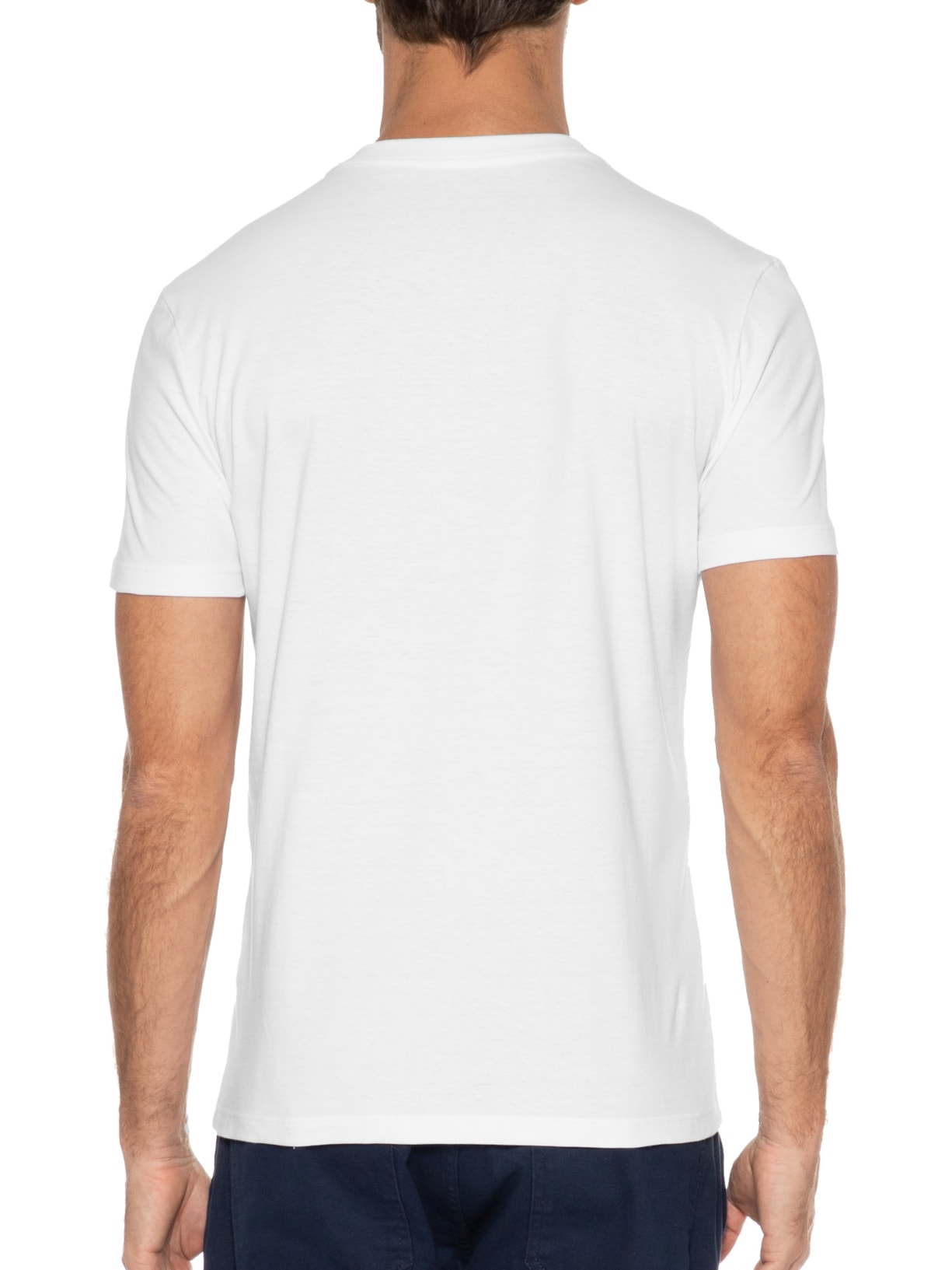 Camiseta Masculina Co Fine Ell The Town Outline Classic Manga Curta Branco Ellus