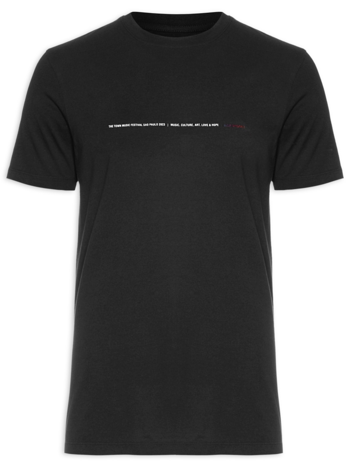 Camiseta Masculina Co Fine The Town Back Classic Manga Curta - Preto