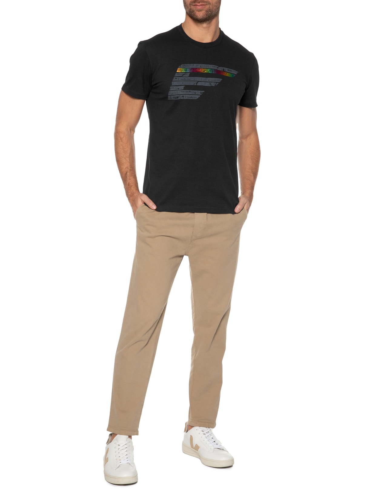 Camiseta Masculina Co Fine The Town Easa Classic Manga Curta Preto Ellus