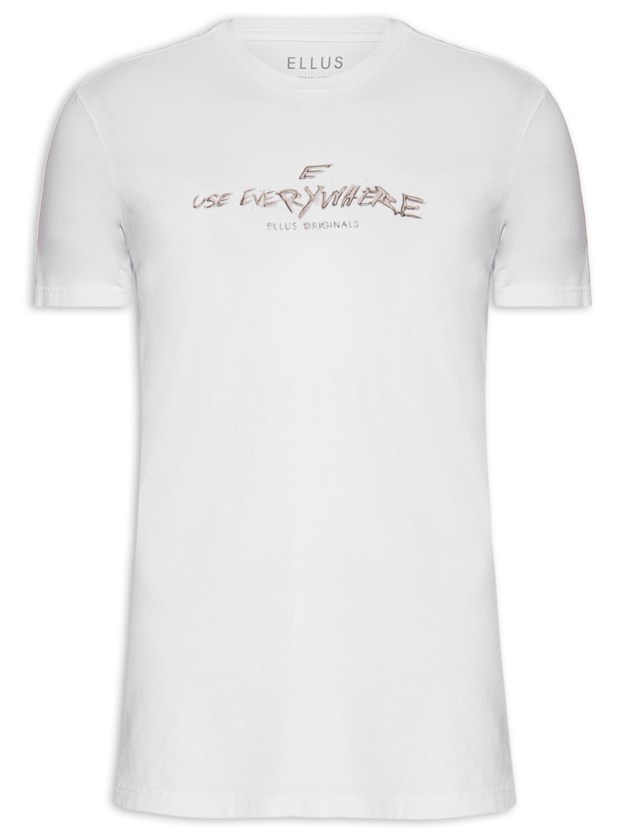 Camiseta Masculina Co Fine Use Everywhere Classic Manga Curta - Branco