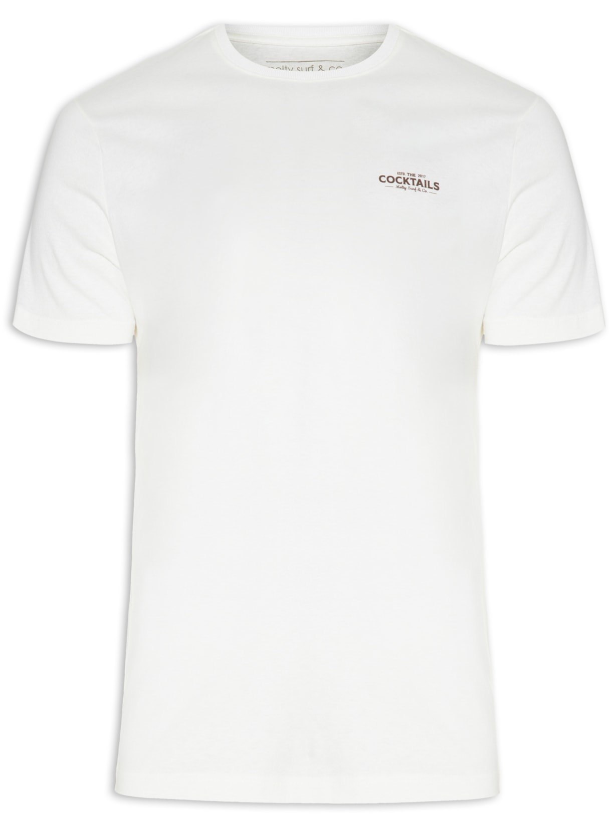 Camiseta Masculina Cocktails - Branco