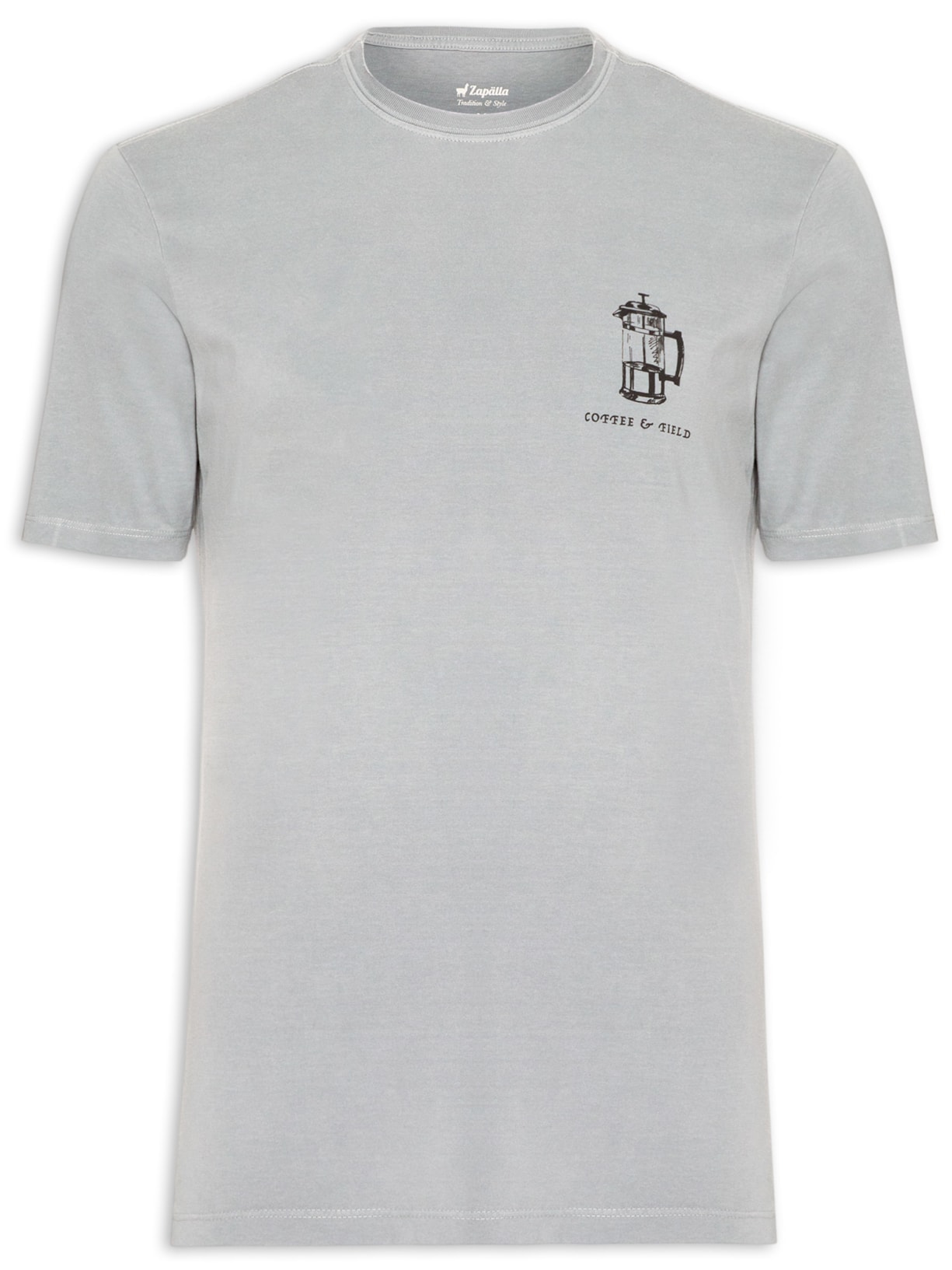 Camiseta Masculina Coffee Cinza Zapalla