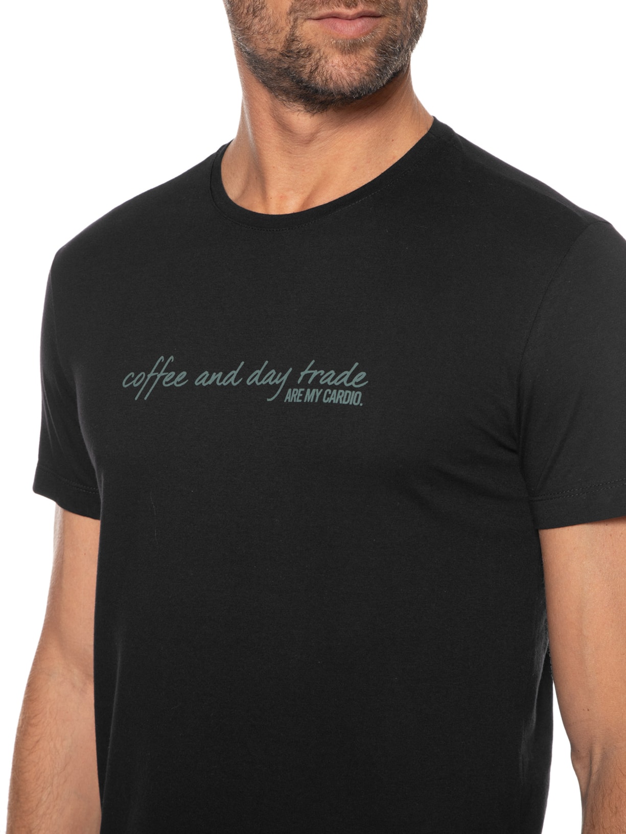 Camiseta Masculina Coffee Day Trade Preto Sergio K
