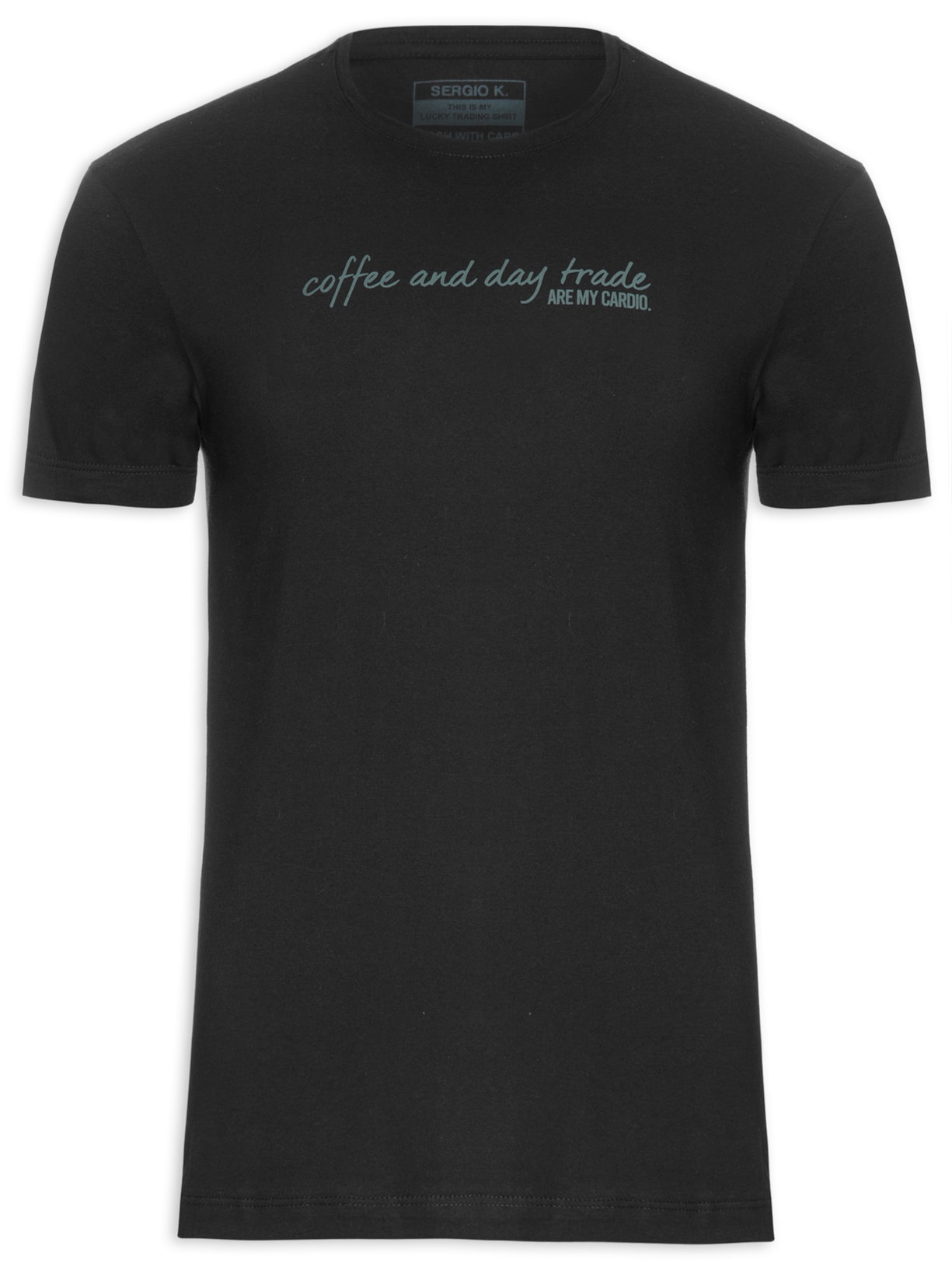 Camiseta Masculina Coffee Day Trade Preto Sergio K