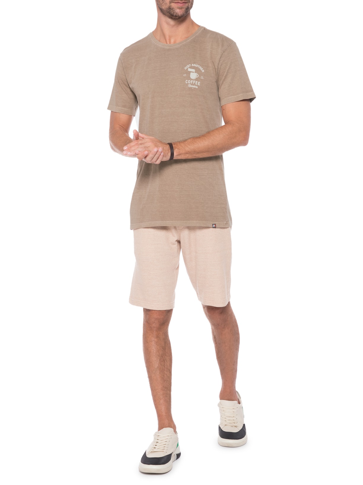 Camiseta Masculina Coffee Roasters Marrom Jab