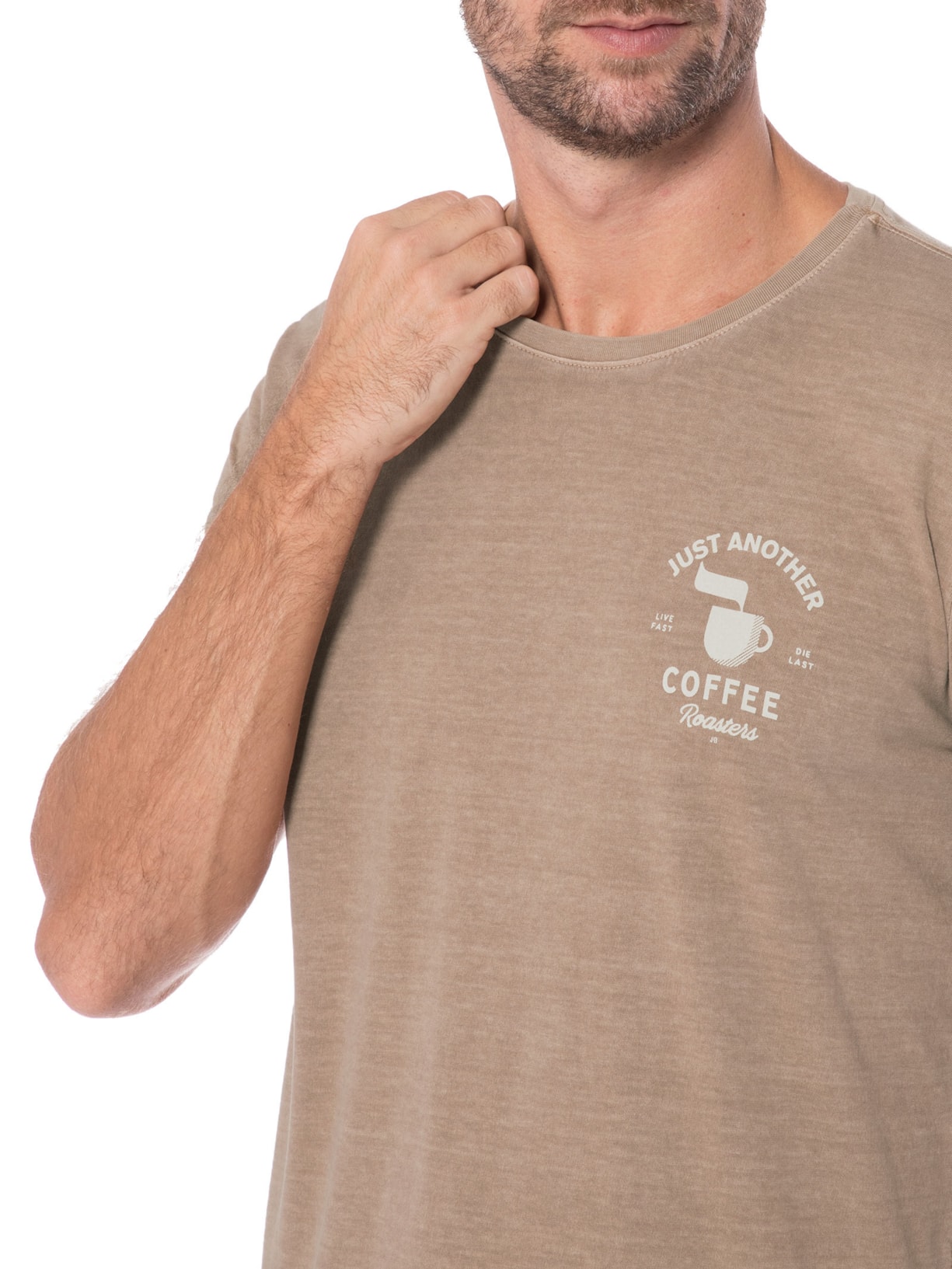 Camiseta Masculina Coffee Roasters Marrom Jab