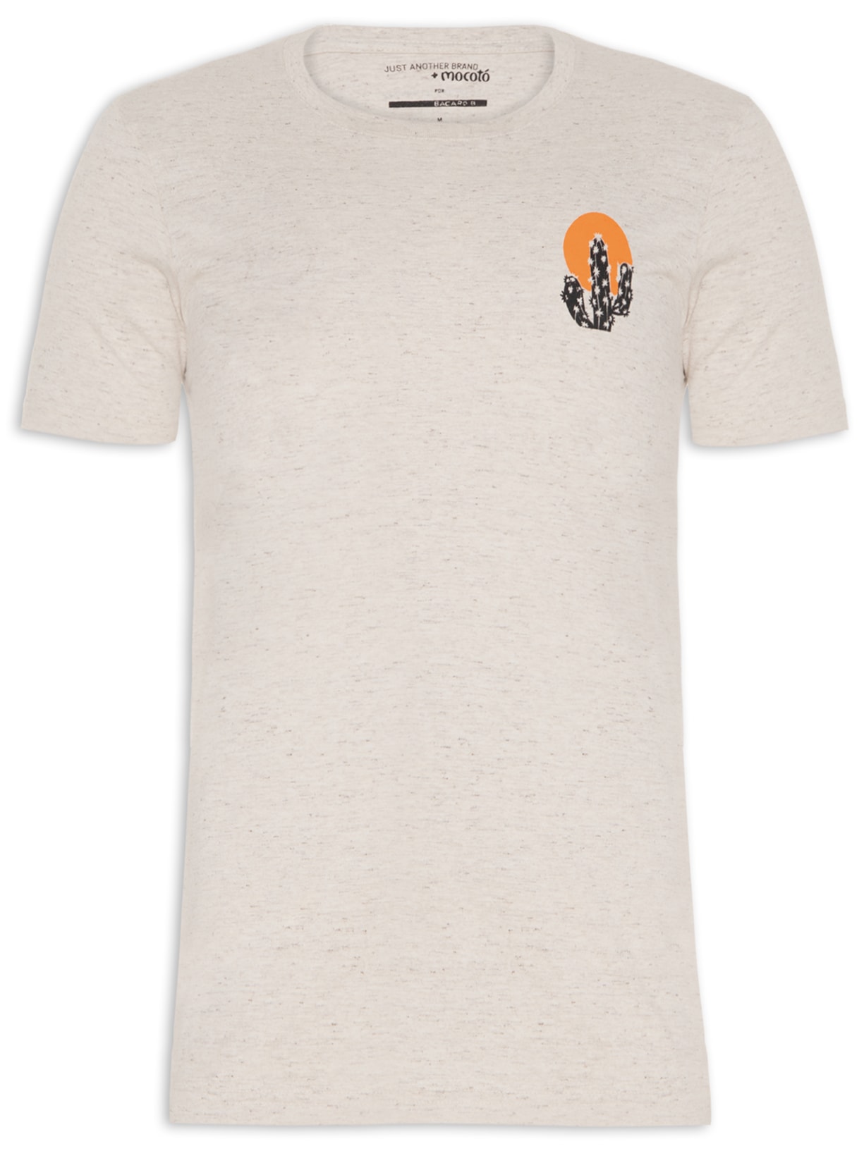 Camiseta Masculina Collab Mocotó Cacto Mini - Bege