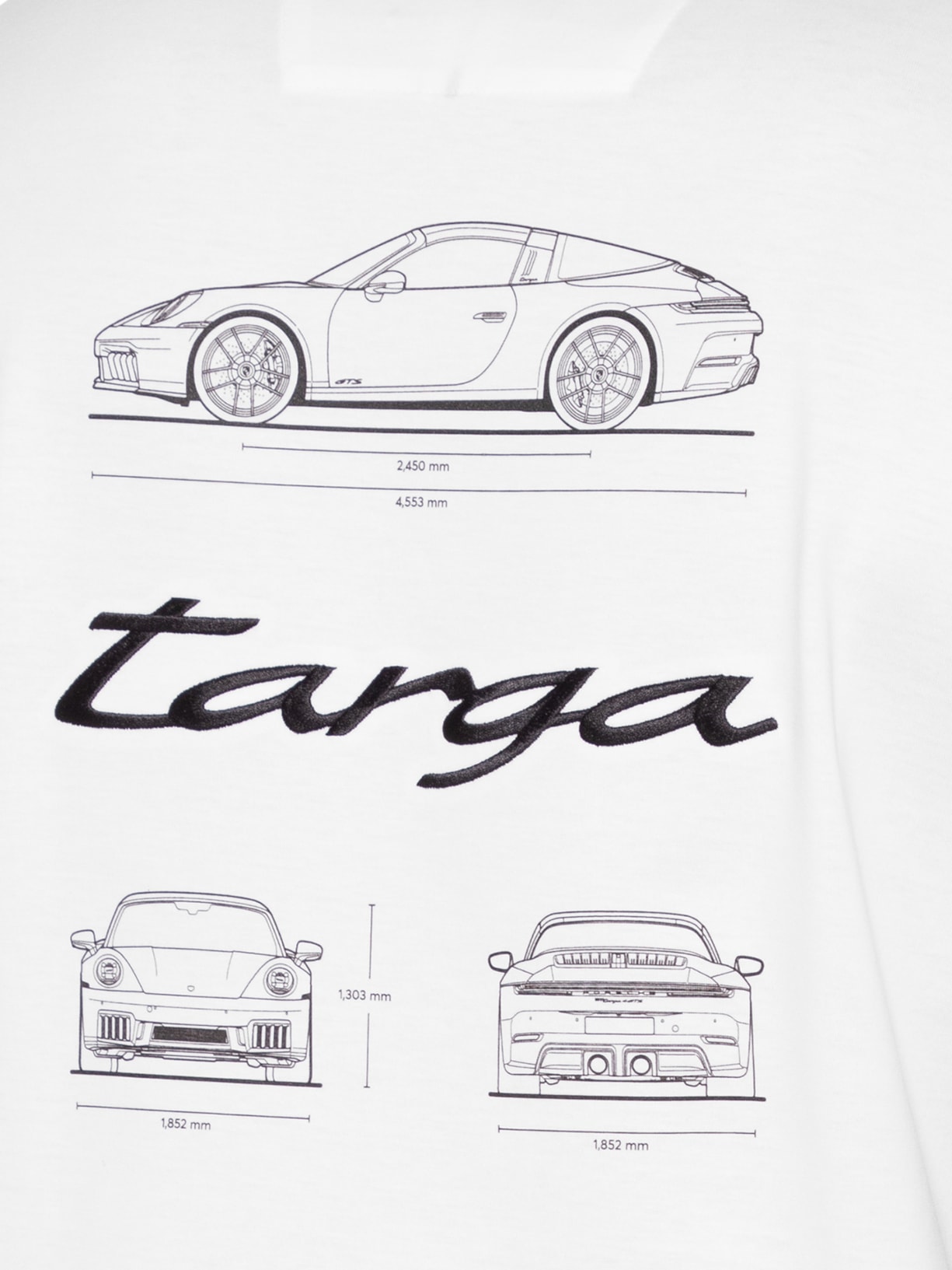 Camiseta Masculina Collab Porshe C Thompson 01 Branco Boss