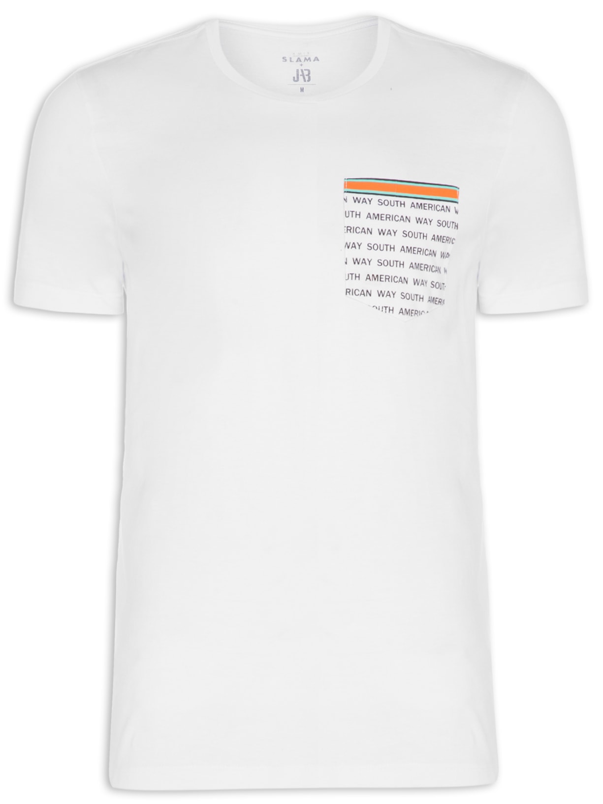 Camiseta Masculina Collab Saw - Branco