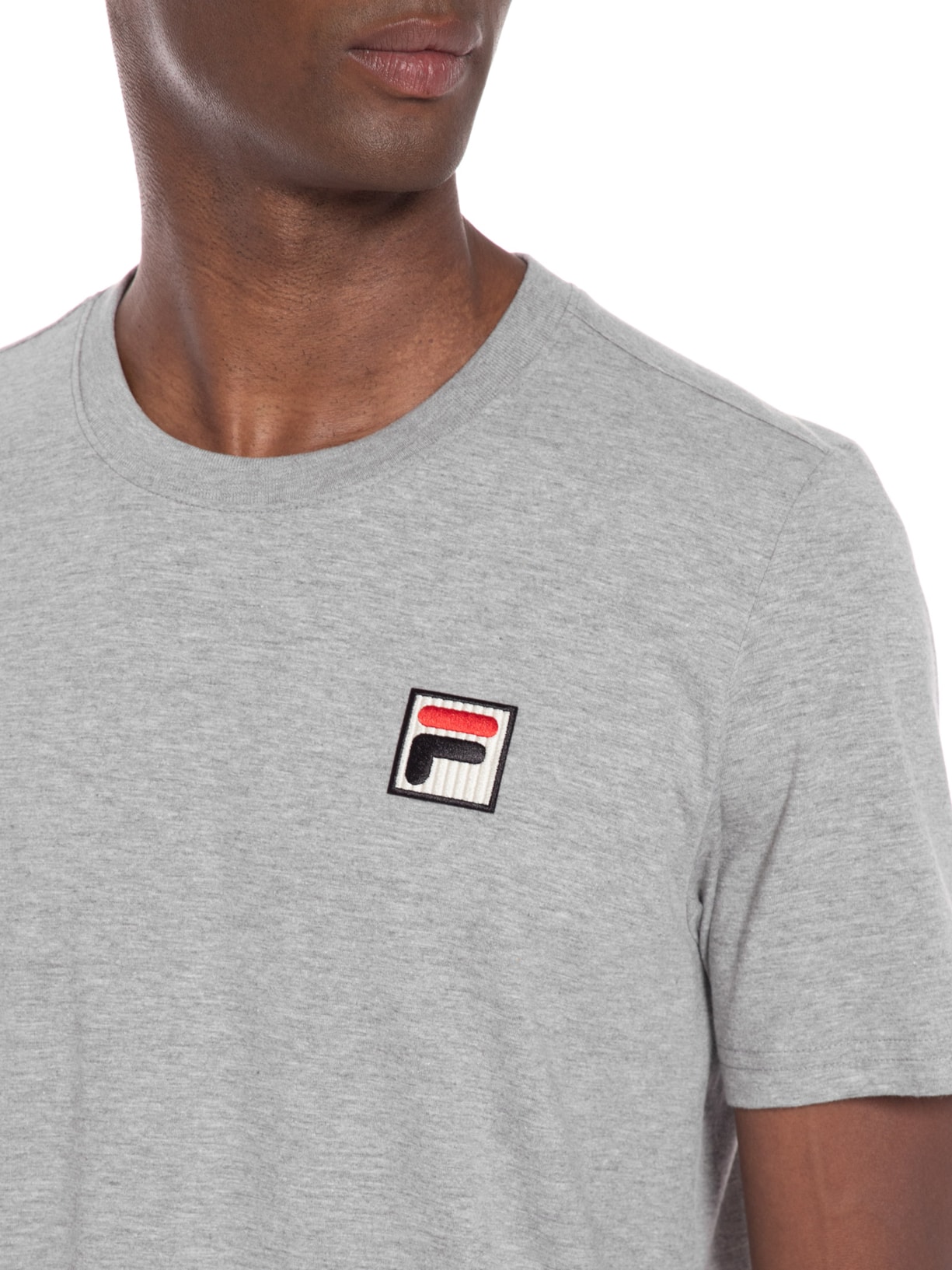 Camiseta Masculina College Cinza Fila