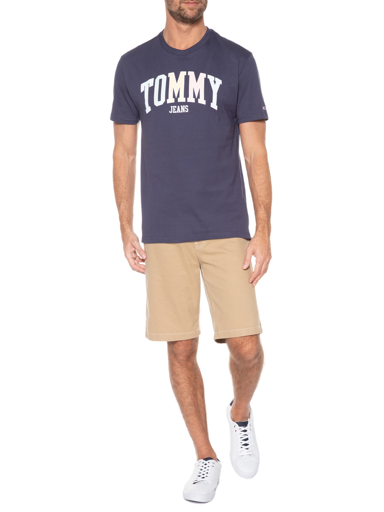 Camiseta Masculina College Pop Azul Tommy Jeans