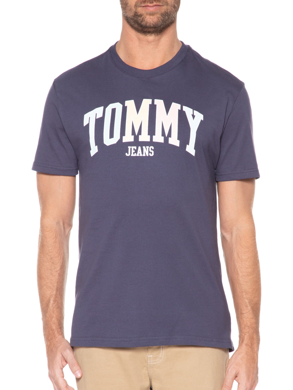 Camiseta Masculina College Pop Azul Tommy Jeans