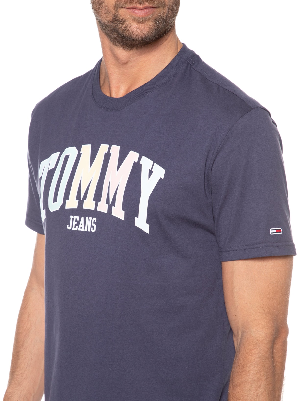Camiseta Masculina College Pop Azul Tommy Jeans