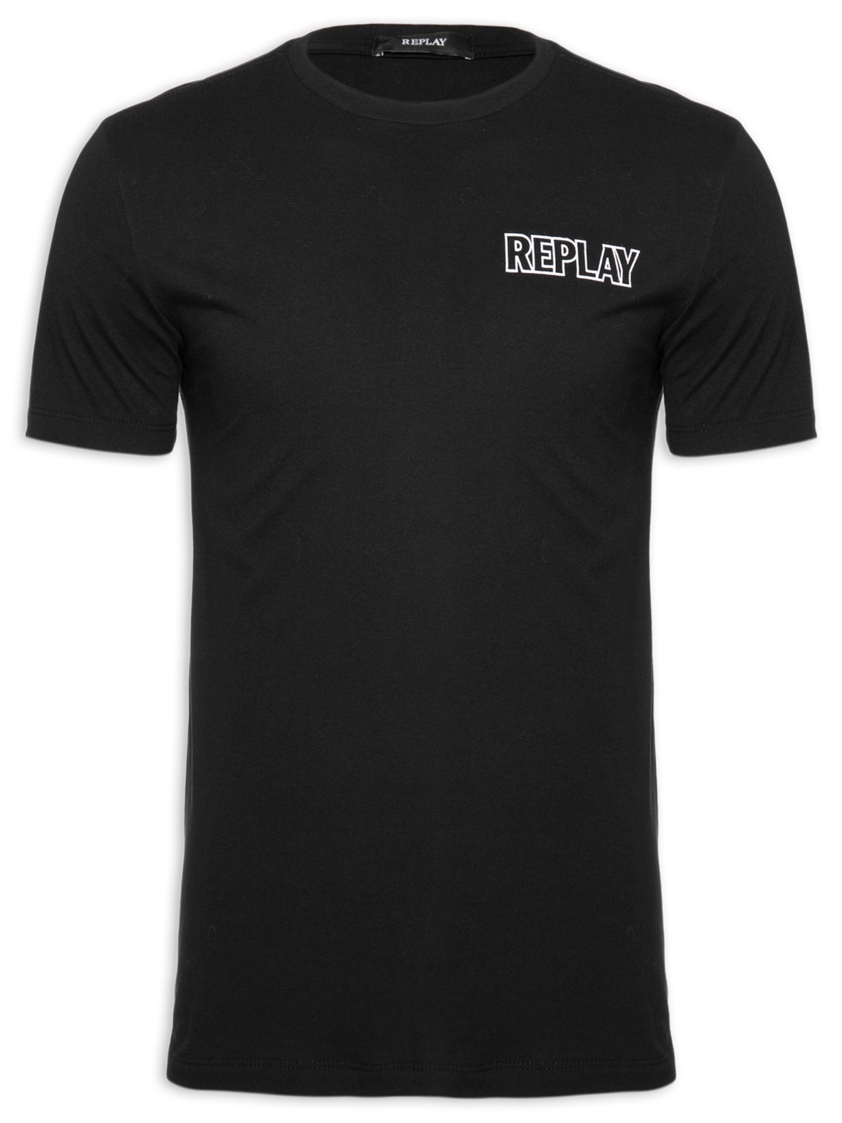 Camiseta Masculina Color Rep Preto Replay