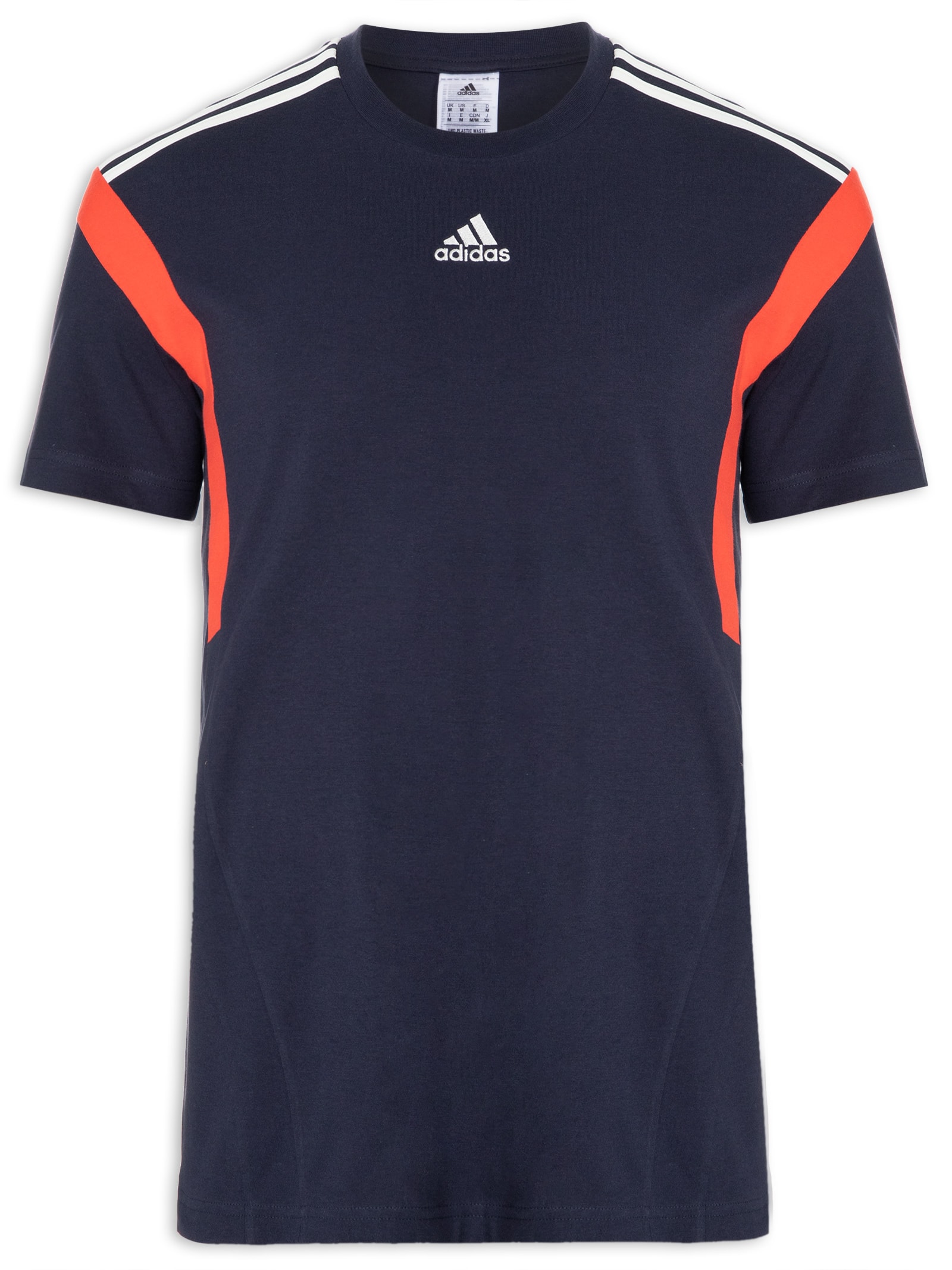Camiseta Masculina Colorblock - Adidas - Azul