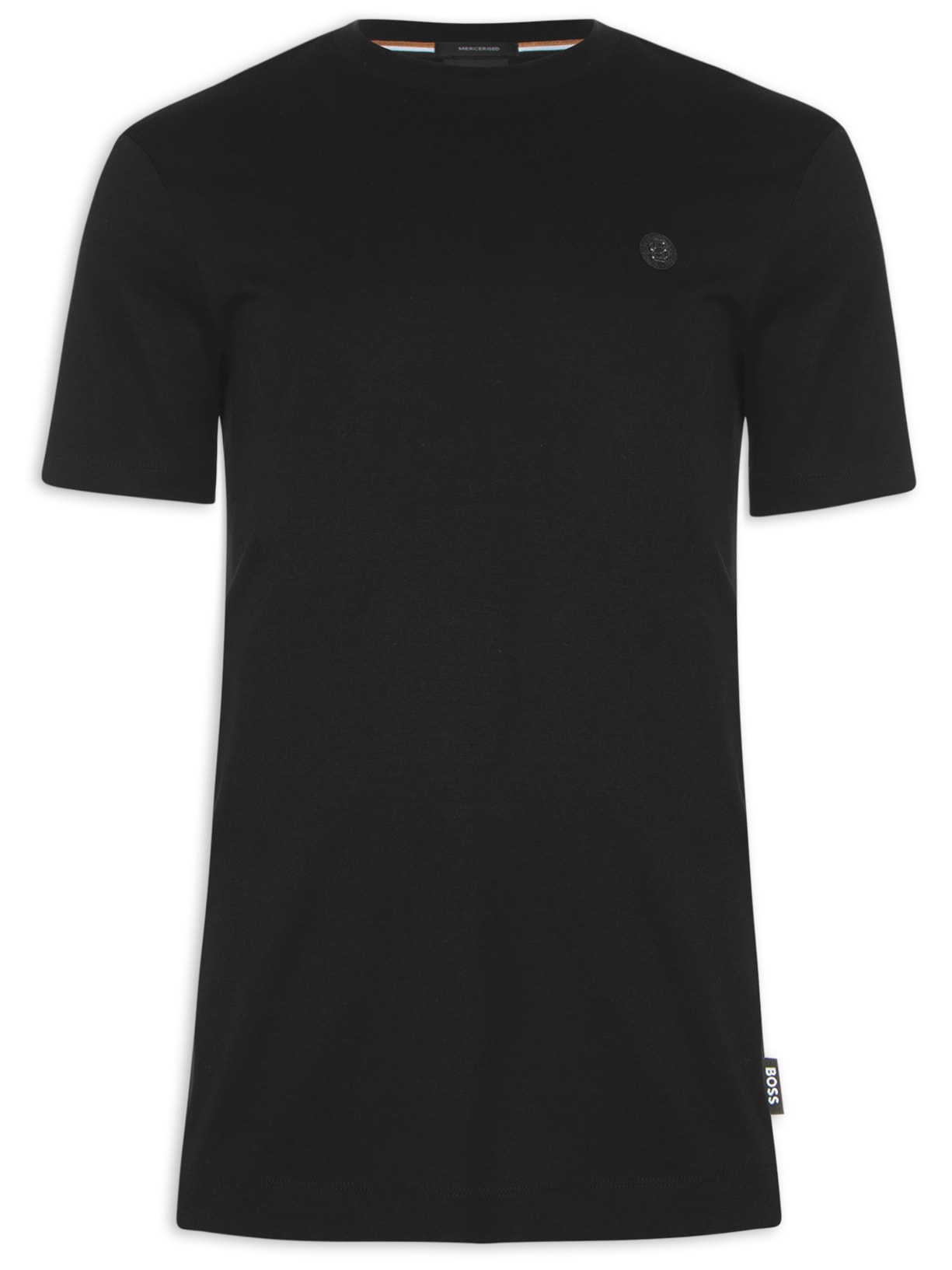 Camiseta Masculina com Aplique C-Taut Preto Boss