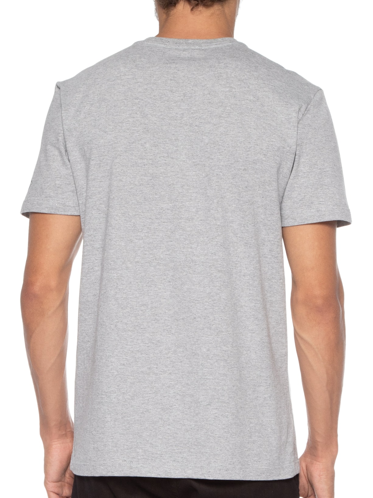 Camiseta Masculina Com Detalhe Fluor Cinza Replay