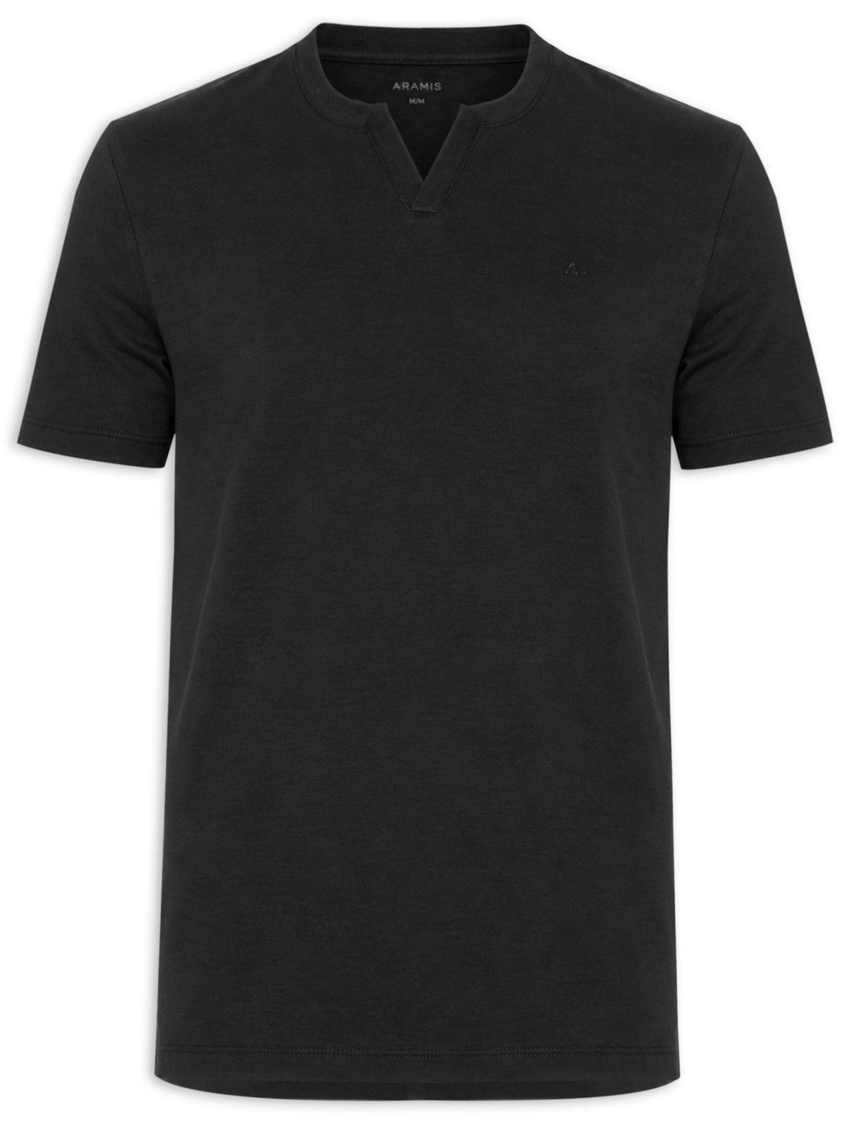 Camiseta Masculina Com Detalhe – Preto Aramis