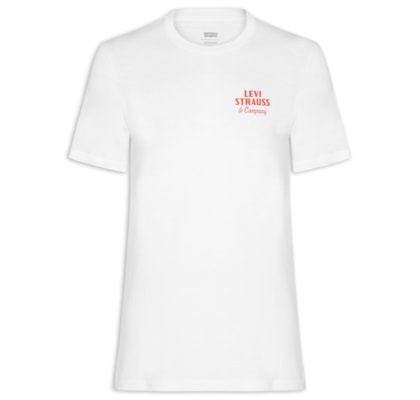 Camiseta Masculina Com Estampa E Gola Tradicional - Branco