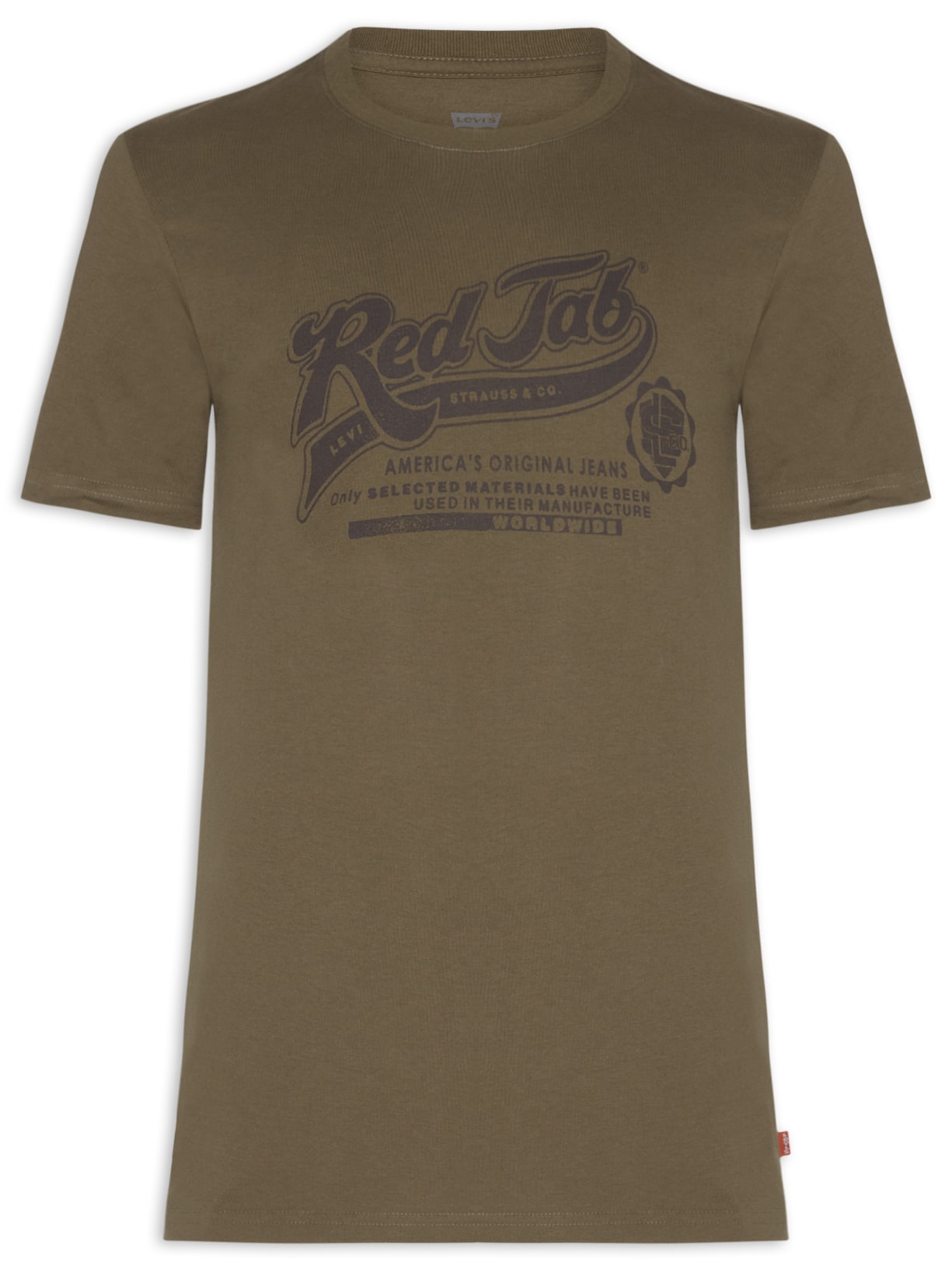 Camiseta Masculina Com Estampa E Gola Tradicional - Marrom