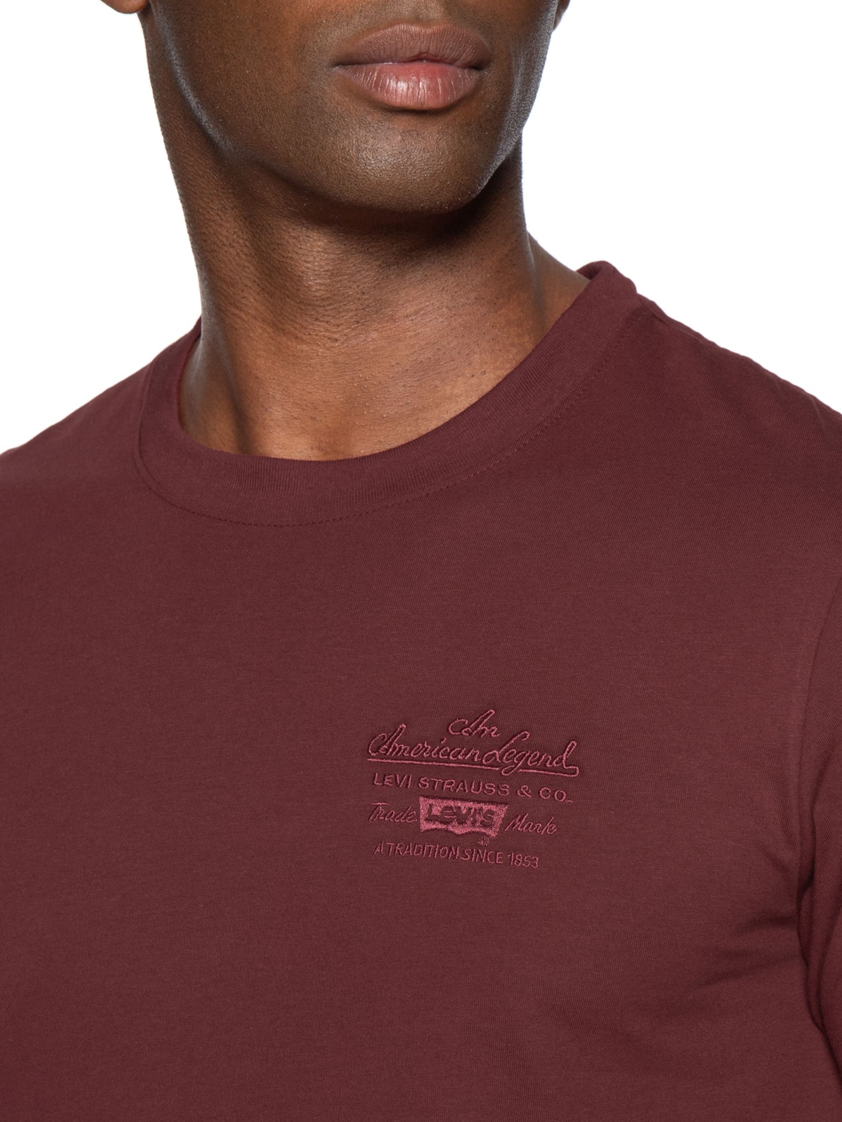 Camiseta Masculina Com Estampa Vermelho Levi's