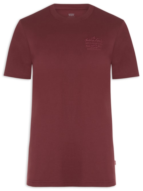 Camiseta Masculina Com Estampa - Vermelho