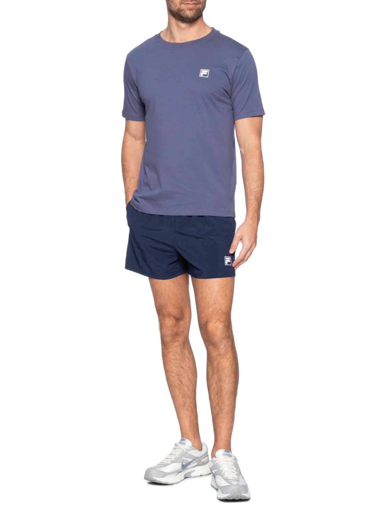 Camiseta Masculina Comfort Classic Azul Fila