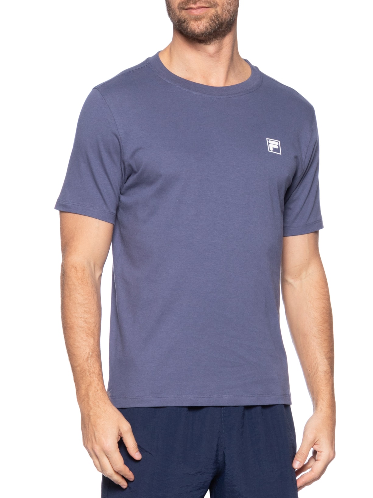 Camiseta Masculina Comfort Classic Azul Fila