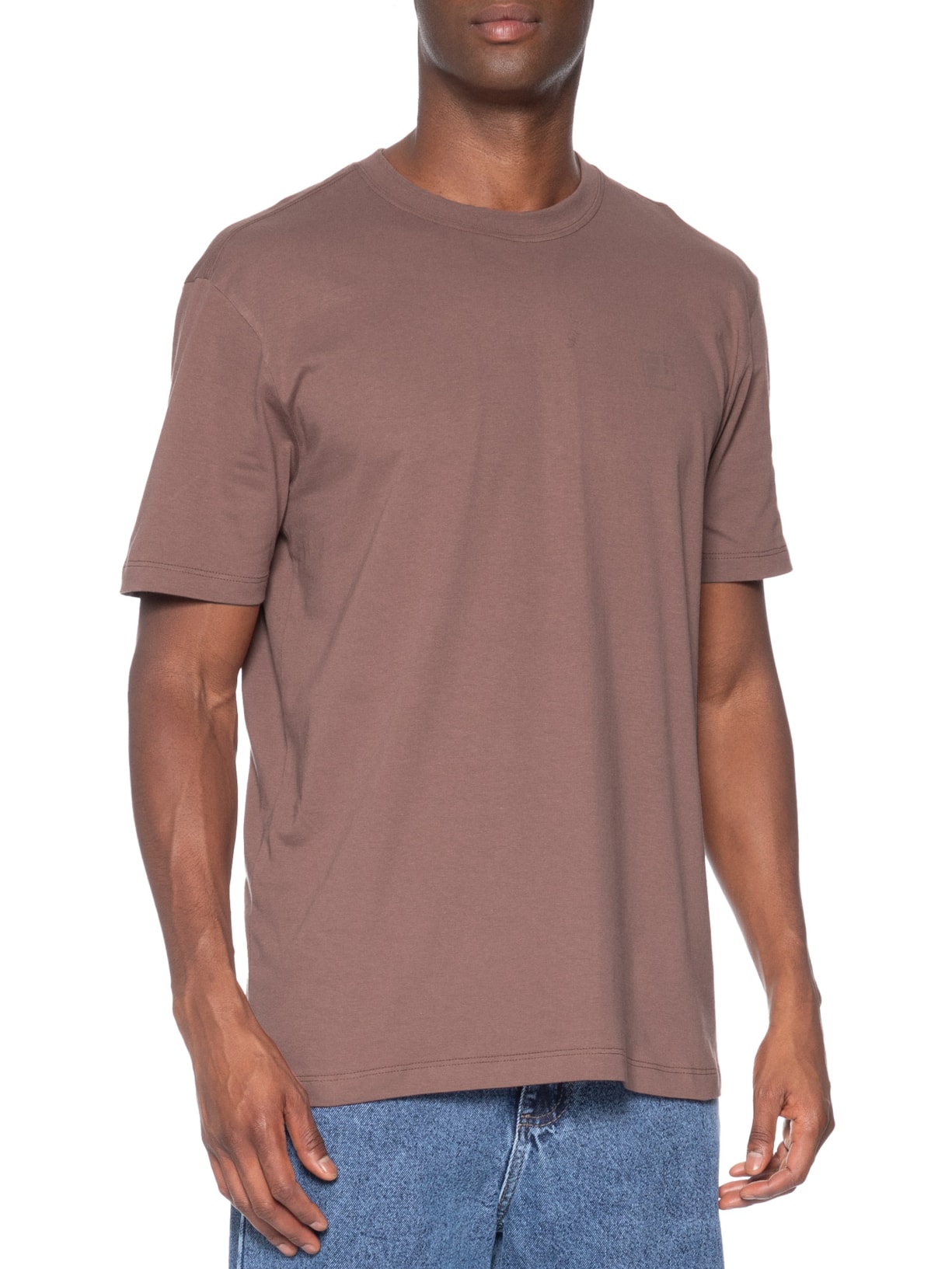 Camiseta Masculina Comfort Classic Marrom Fila
