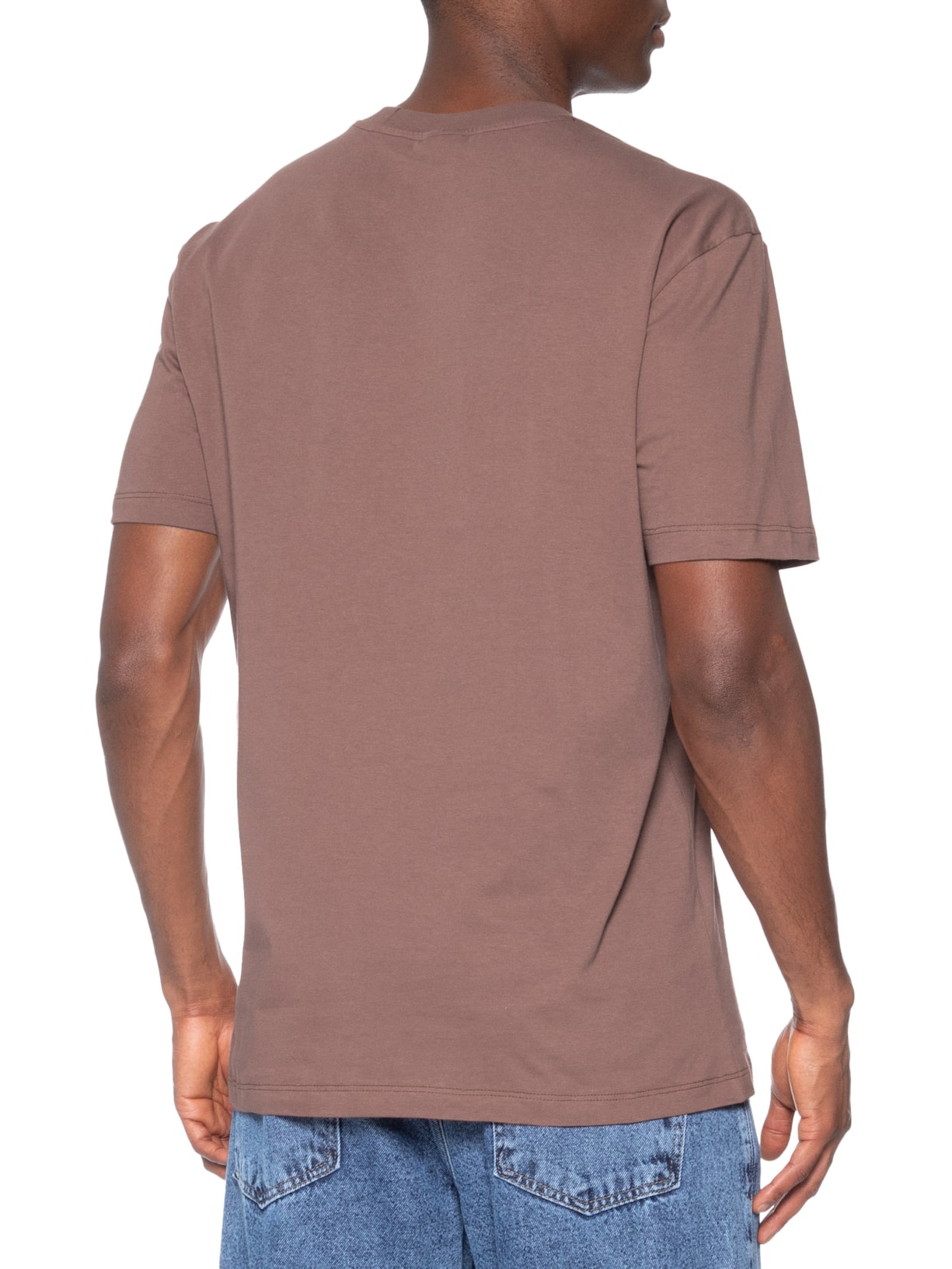 Camiseta Masculina Comfort Classic Marrom Fila