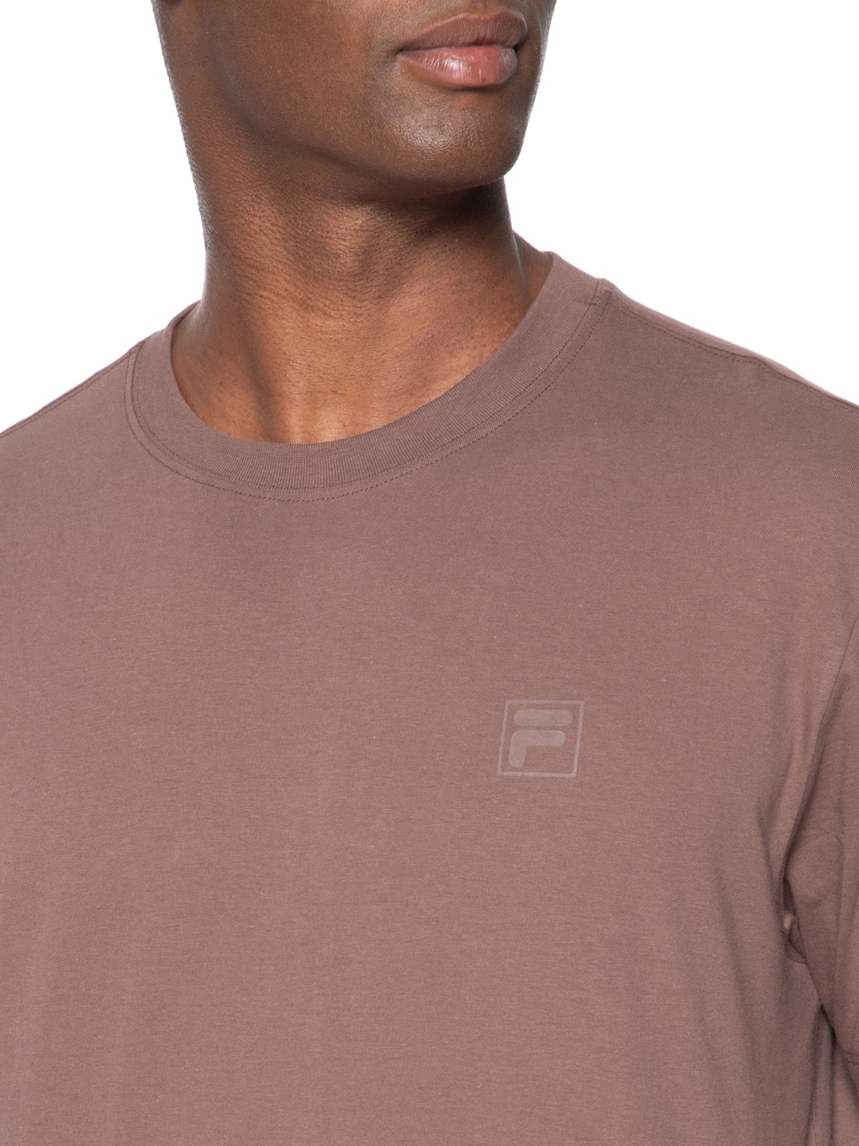 Camiseta Masculina Comfort Classic Marrom Fila