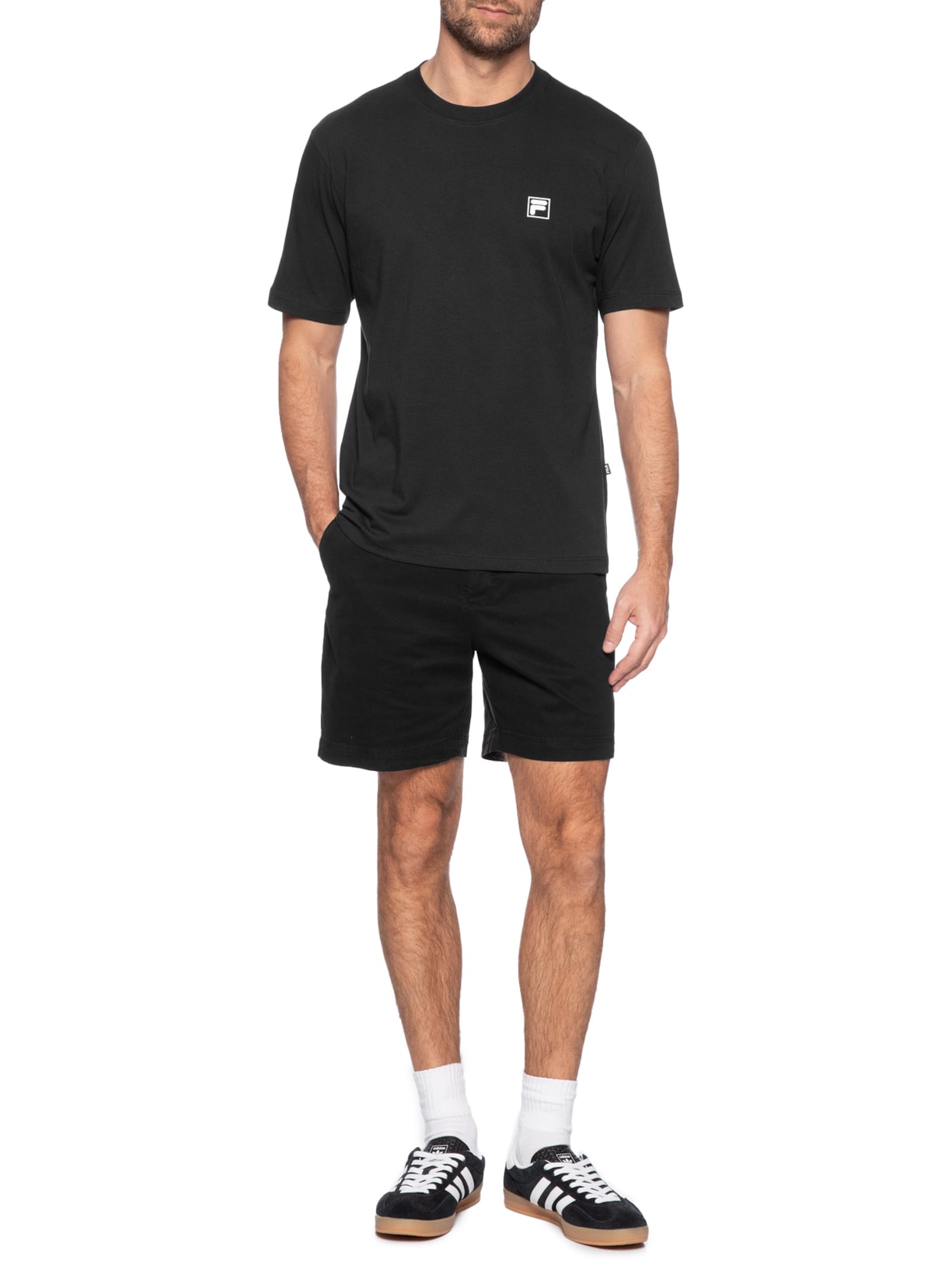Camiseta Masculina Comfort Classic Preto Fila