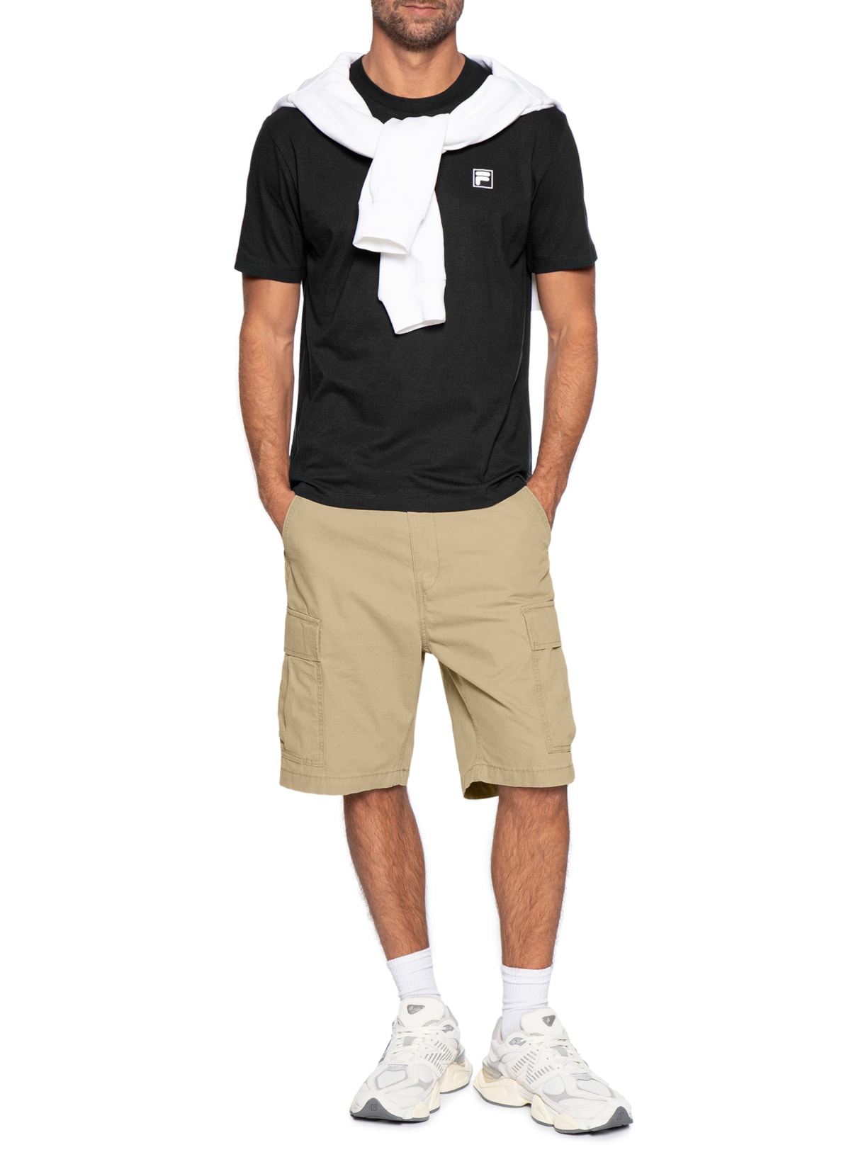 Camiseta Masculina Comfort Classic Preto Fila