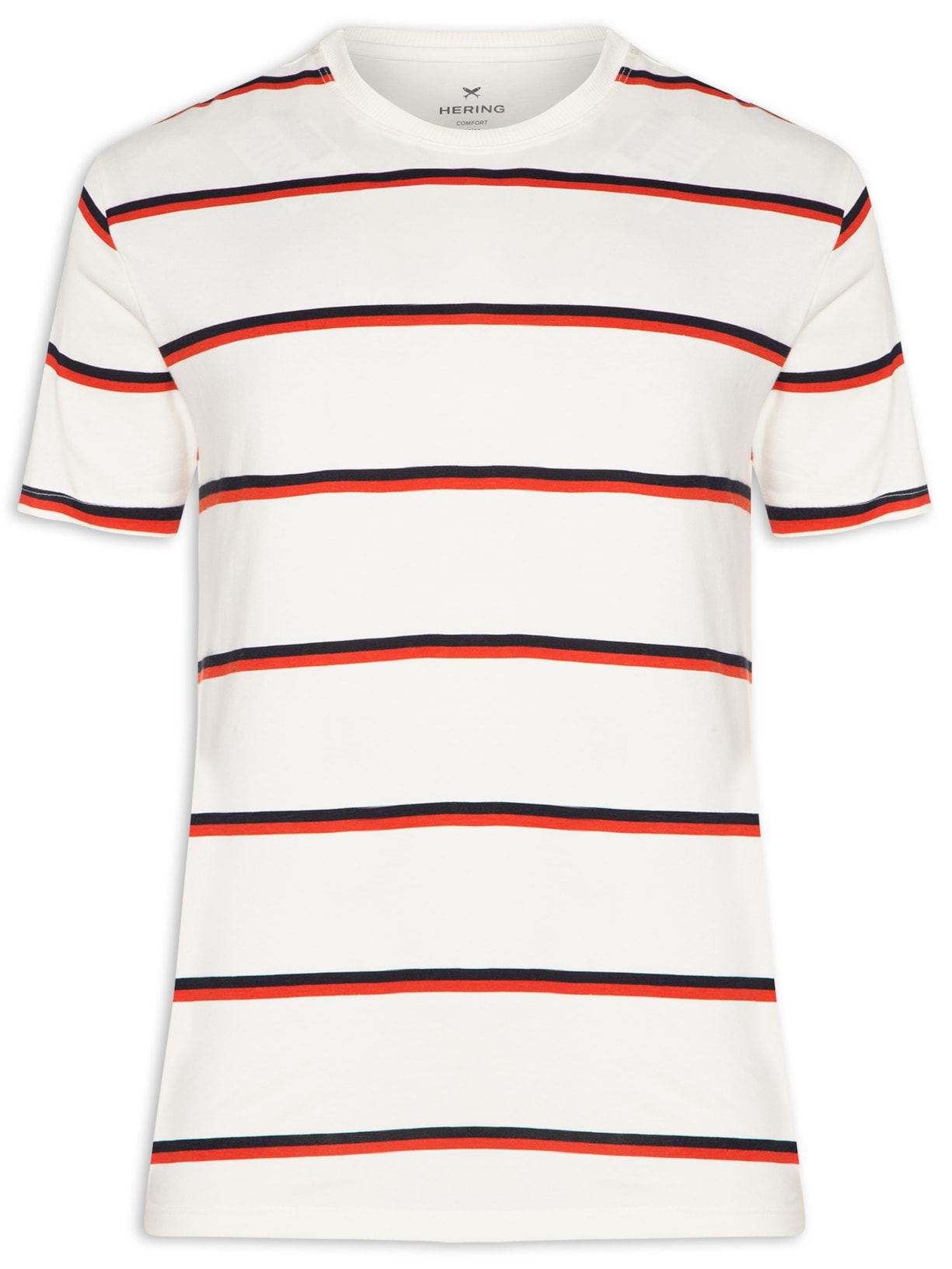 Camiseta Masculina Comfort Fit Listrada - Off White